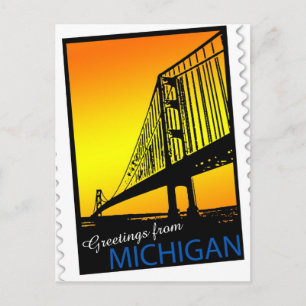 Mackinac Bridge postcard