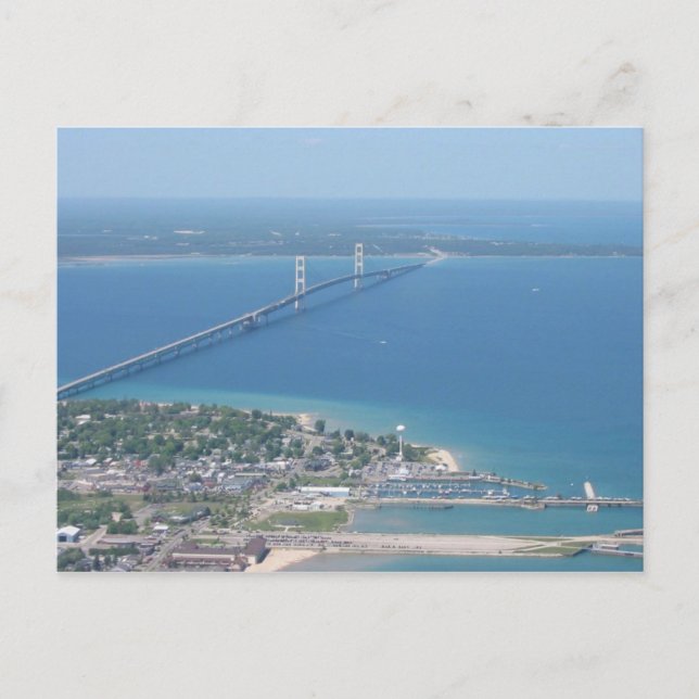 Mackinac Bridge Postcard (Front)