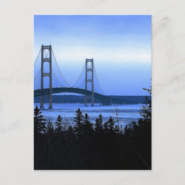 Mackinac Bridge Postcard (Front)
