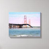 Mackinac Bridge Wrapped Canvas