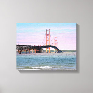 Mackinac Bridge Wrapped Canvas