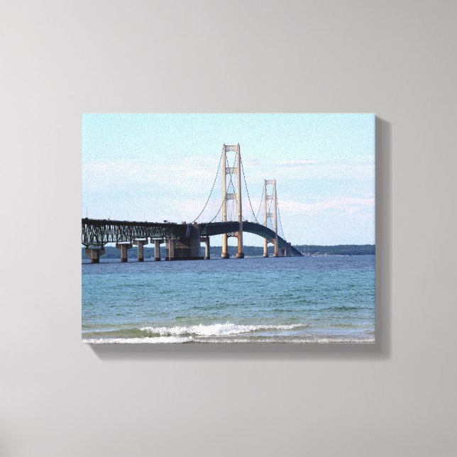 Mackinac Bridge Wrapped Canvas (Front)
