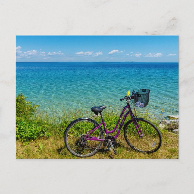Mackinac Island Bike Postcard (Front)