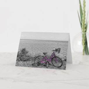 Mackinac Island Bike Selective Colour Greeting Car Card