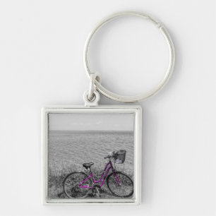 Mackinac Island Bike Selective Colour Key Ring