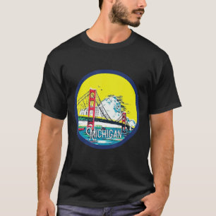 Mackinac Island Bridge Michigan Great Lakes Huron T-Shirt