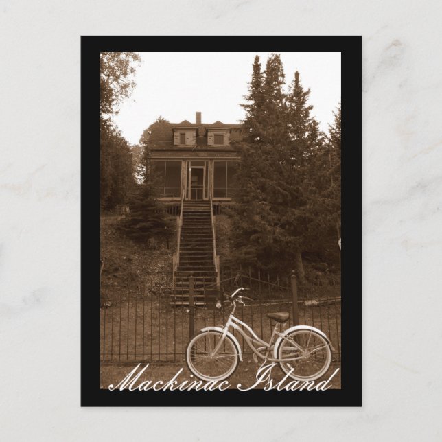 Mackinac Island Cottage Postcard (Front)