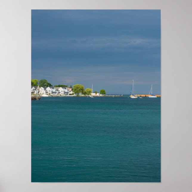 Mackinac Island Harbour Poster (Front)