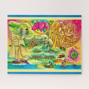 Mackinac Island Landmarks 16x20 Jigsaw Puzzle