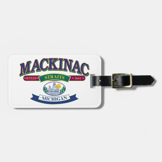 Mackinac Island Luggage Tag (Front Horizontal)