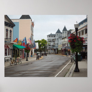 Mackinac Island Main Street Poster