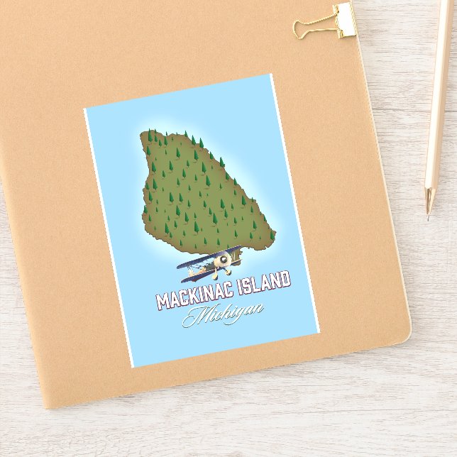Mackinac Island Michigan map (Notebook)