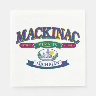 Mackinac Island Michigan Napkin