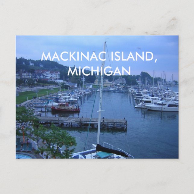 MACKINAC ISLAND, MICHIGAN POST CARD (Front)
