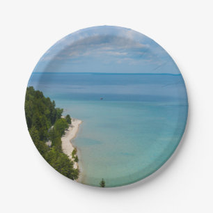 Mackinac Island Skyview Paper Plate