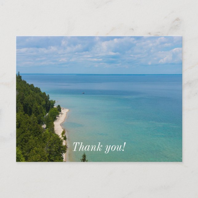 Mackinac Island Skyview Postcard (Front)