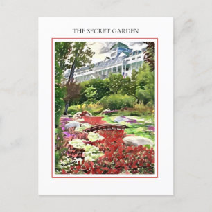 Mackinac Island The Secret Garden Postcard