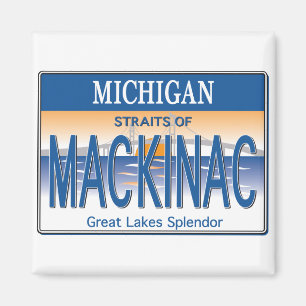 Mackinac License Magnet