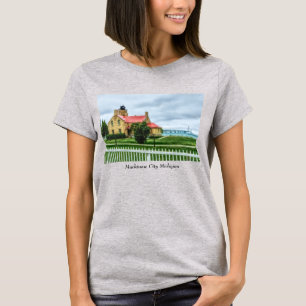 Mackinac Light and Bridge T-Shirt