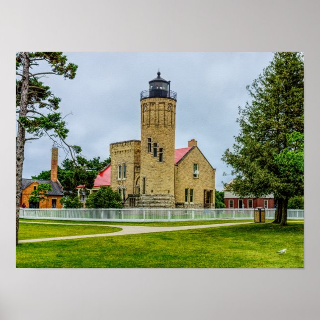 Mackinac Point Light Poster (Front)