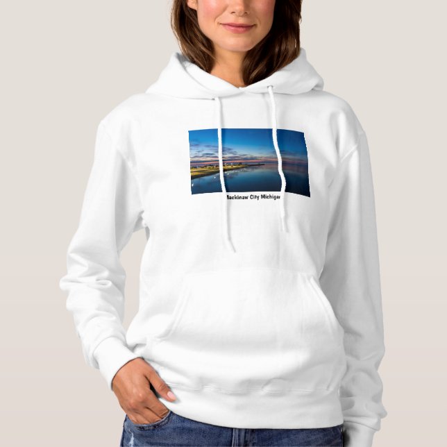 Mackinaw City Dawn Hoodie (Front)