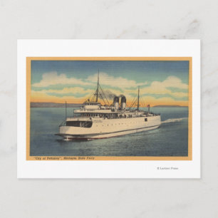 Mackinaw City, MI - View of City of Petoskey Postcard