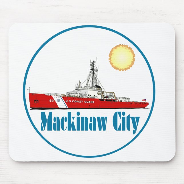 Mackinaw City Michigan Mouse Pad (Front)