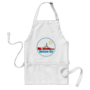 Mackinaw City Michigan Standard Apron