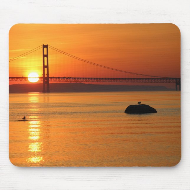 Mackinaw City Sunrise Mousepad (Front)