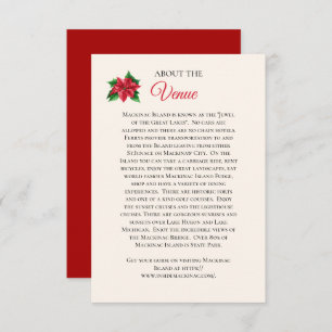 Mackinaw Island Wedding Venue Information Card