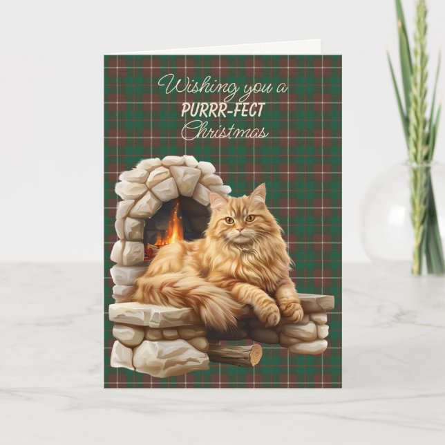 MacKinnon Clan Tartan Holiday Card (Front)