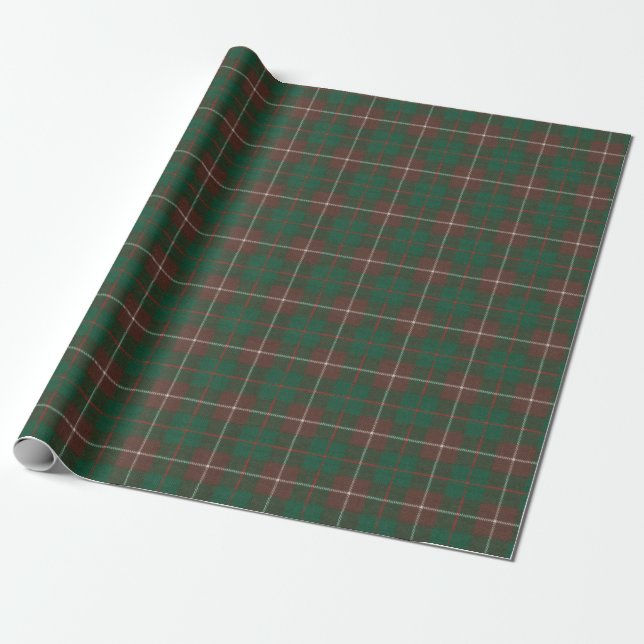 MacKinnon Hunting Ancient Original Scottish Tartan Wrapping Paper (Unrolled)