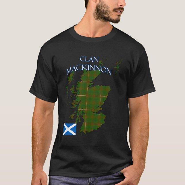 Mackinnon Scottish Clan Tartan Scotland T-Shirt (Front)