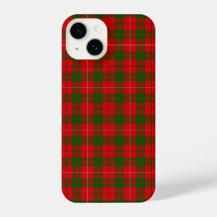 MacKinnon tartan red green plaid iPhone 14 Case
