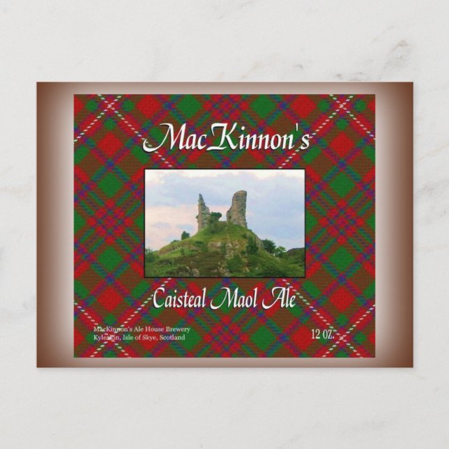 MacKinnon's Caisteal Maol Ale Postcard (Front)