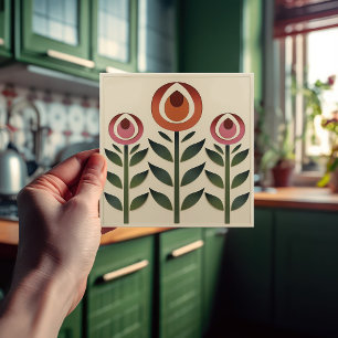 Mackintosh Art Deco Abstract Floral Wall Decor Cer Tile