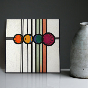 Mackintosh Art Deco Abstract Floral Wall Decor Cer Tile