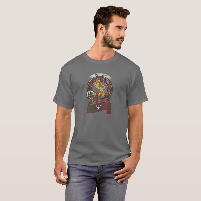 Mackintosh Clan Badge Adult T-Shirt (Front Full)