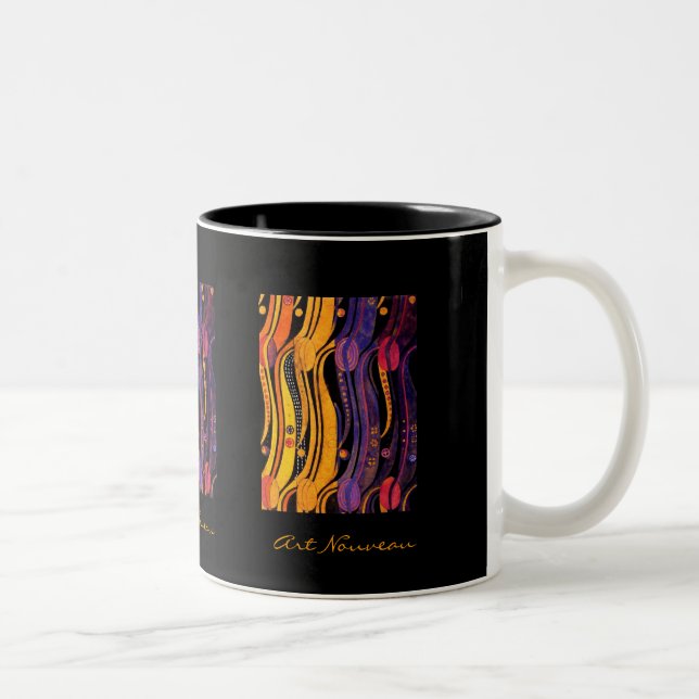 Mackintosh: Tulips Design Two-Tone Coffee Mug (Right)