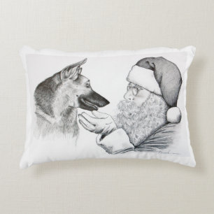 Macksie-and-Santa-LARGE Decorative Cushion