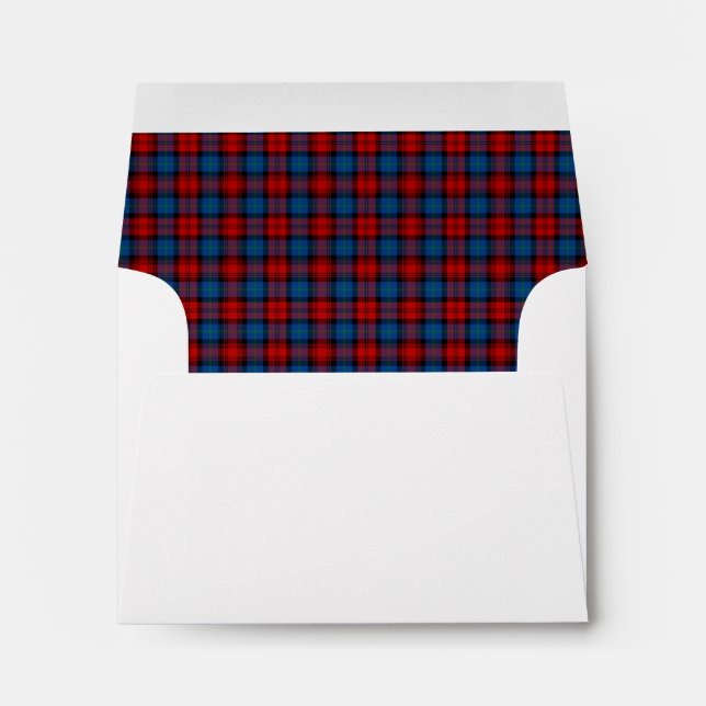 MacLachlan Clan Tartan Red and Royal Blue Plaid Envelopes (Back (Bottom))