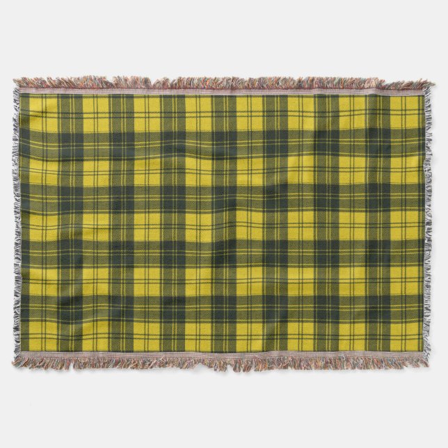 MacLachlan Dress Original Scottish Tartan Throw Blanket (Front)