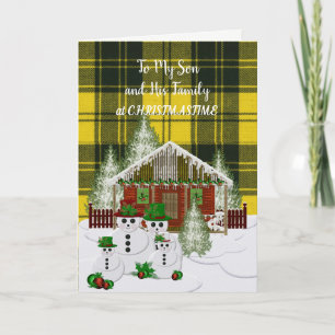 MacLachlan Dress Tartan Christmas Holiday Card
