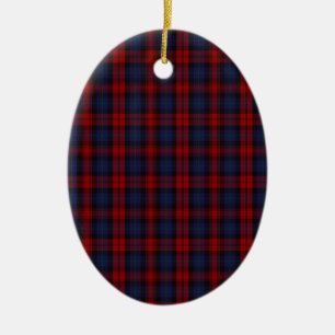 MacLachlan / McLaughlin Clan Tartan Ceramic Tree Decoration