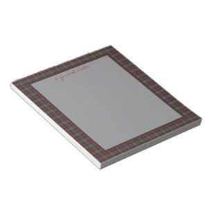 MacLachlan Modern Original Scottish Tartan  Notepad