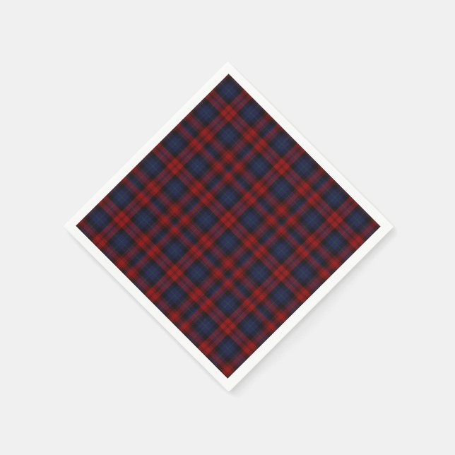 MacLachlan Tartan Plaid Paper Napkins (Corner)