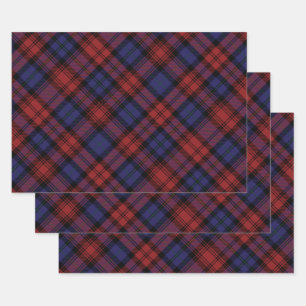 MacLachlan Tartan Plaid Pattern Holiday Wrapping Paper Sheet