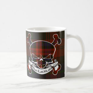 MacLachlan Tartan Skull Coffee Mug