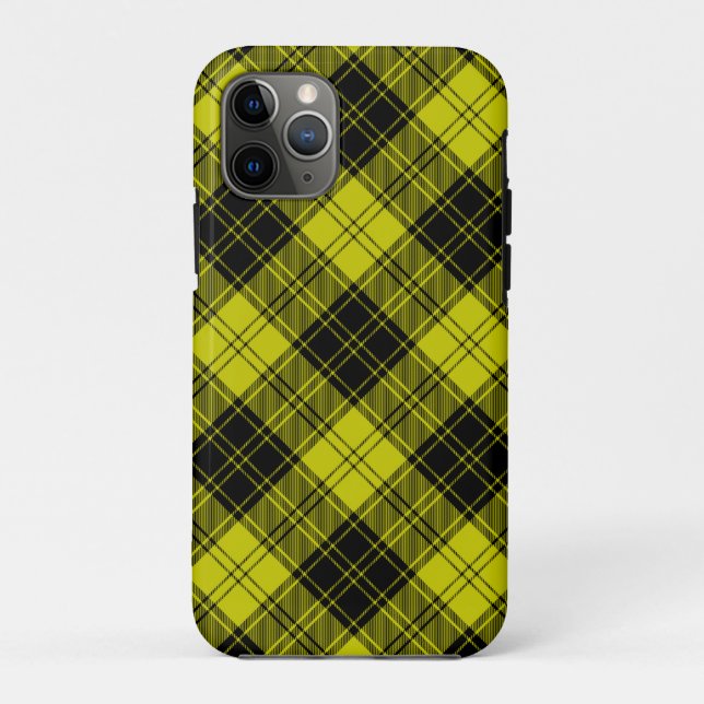 MacLachlan tartan yellow black plaid Case-Mate iPhone Case (Back)