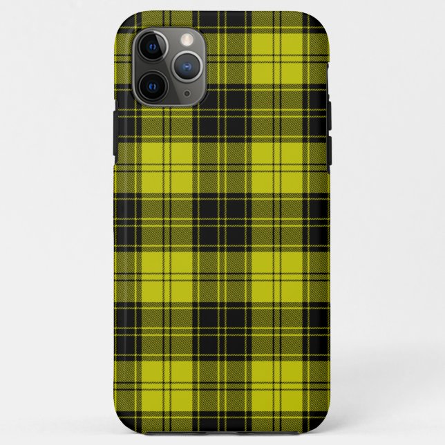 MacLachlan tartan yellow black plaid Case-Mate iPhone Case (Back)